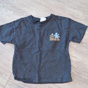 Zara Kids Black Graphic T-Shirt
